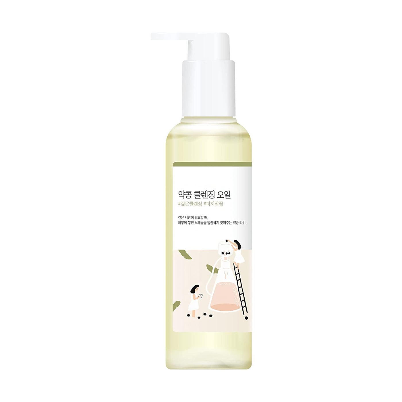 Уцінка! Поживна гідрофільна олія для обличчя Round Lab Soybean Cleansing Oil з екстрактом чорних соєвих бобів, 200 мл